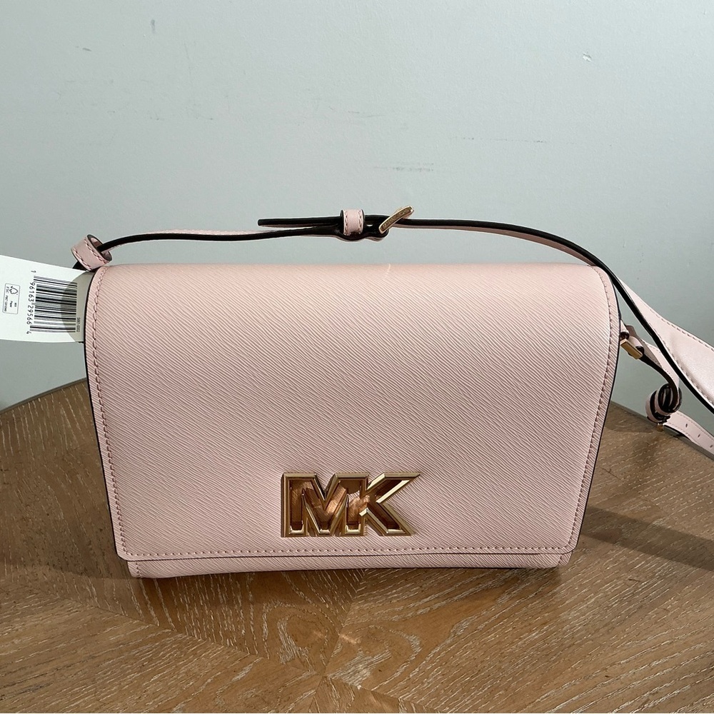 MICHAEL MICHAEL KORS Mimi Medium
Leather Messenger Crossbody Bag Powder Blush - Picture 5 of 7